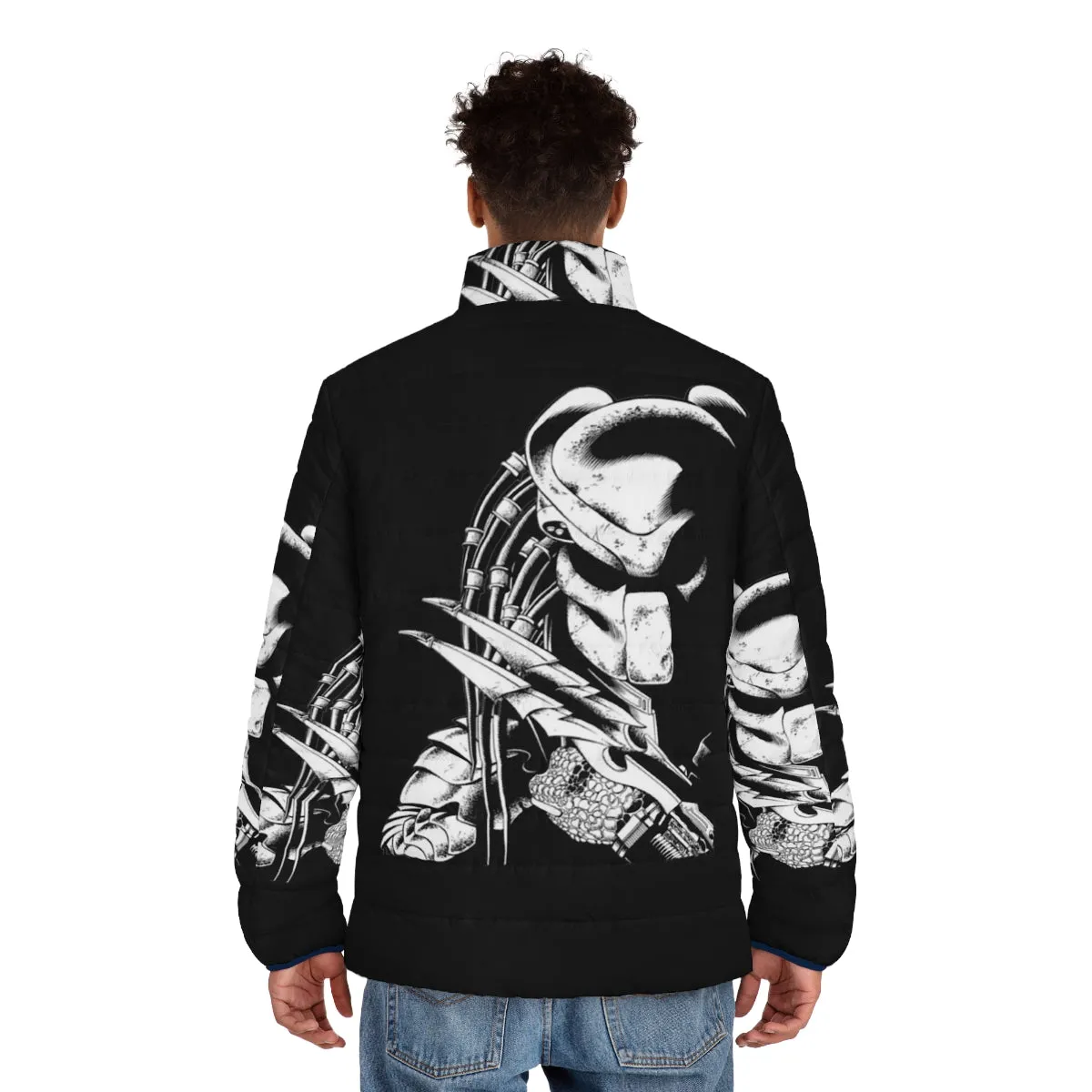 1980s Predator Puffer Jacket - Iconic Movie Inspired Outerwear