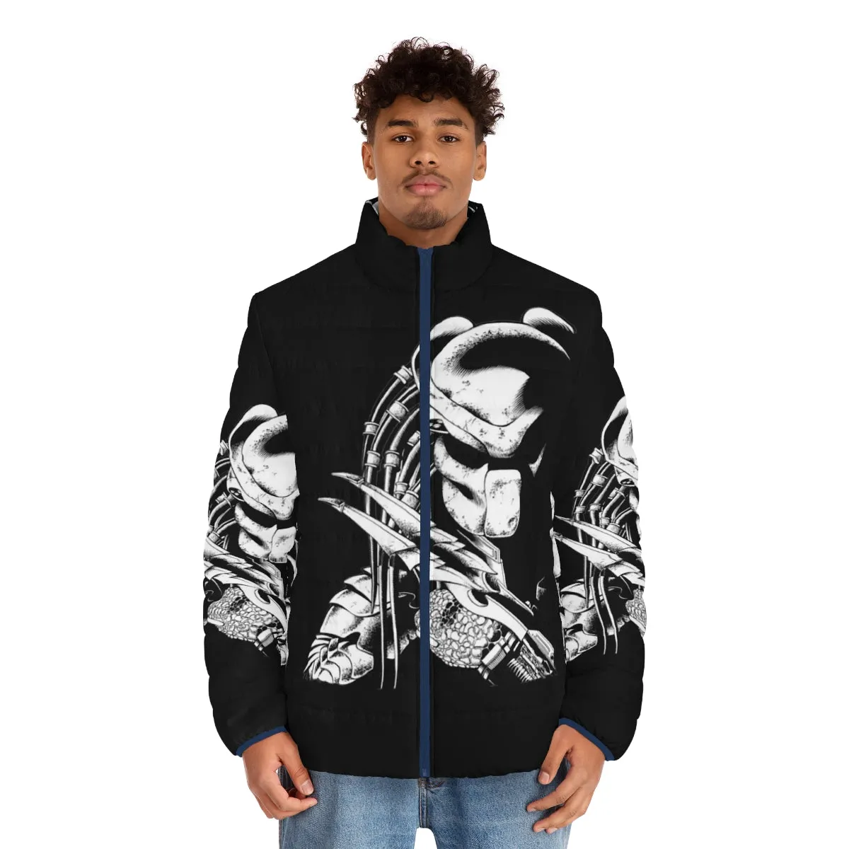 1980s Predator Puffer Jacket - Iconic Movie Inspired Outerwear
