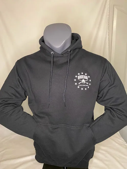 ARMY FLAG SILHOUETTE- Ranger Rags BLACK HOODIE