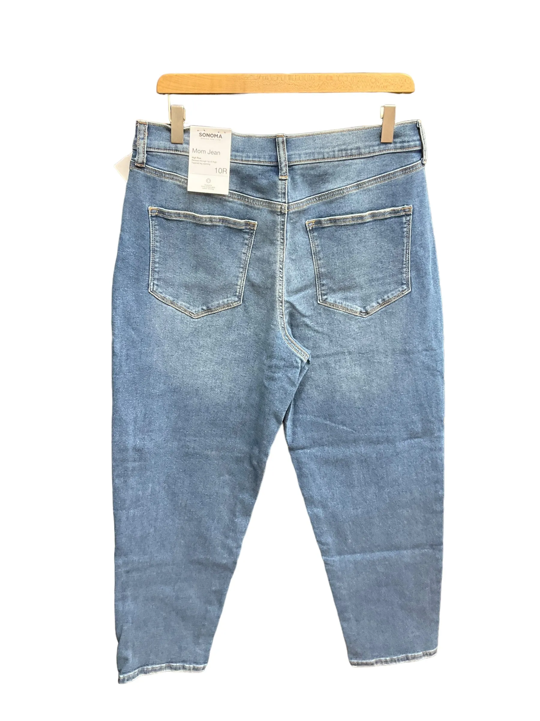 Blue Denim Jeans Boyfriend Sonoma, Size 10