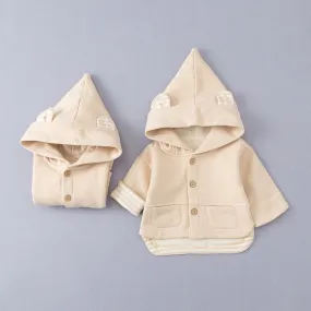Boys Girls Kids Clothes Organic Cotton Hoodie Coat