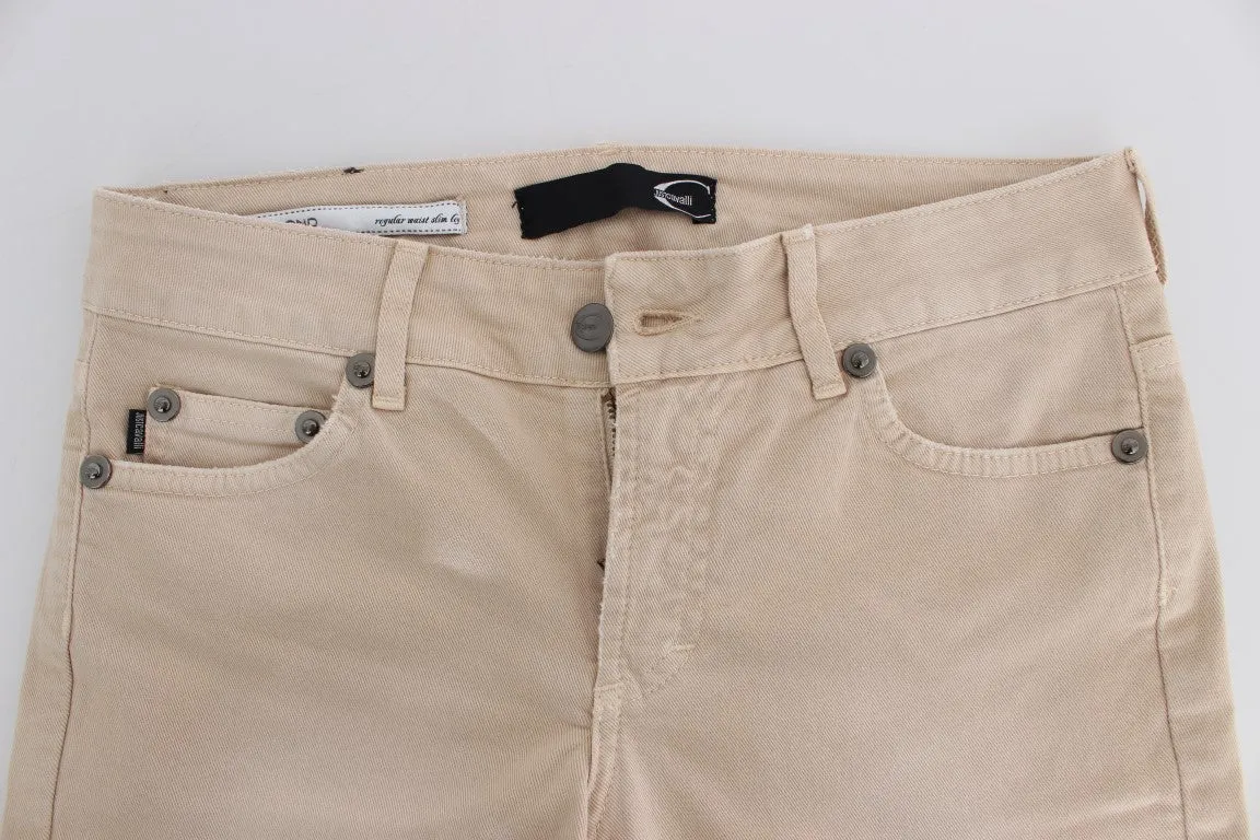 Cavalli Wash Slim Fit Cotton Stretch Jeans