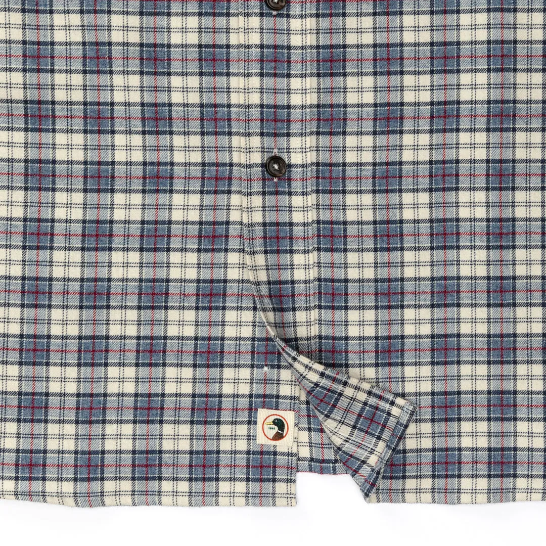 Duck Head Cotton Flannel Sport Shirt
Werth Plaid stone Blue heather
