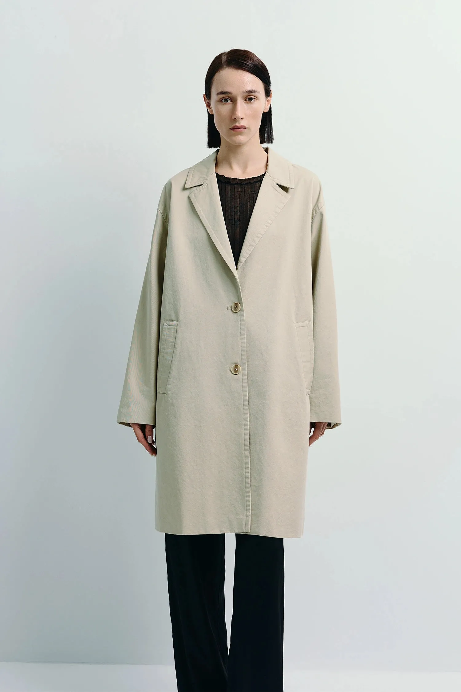 Dune Cotton Twill Coat