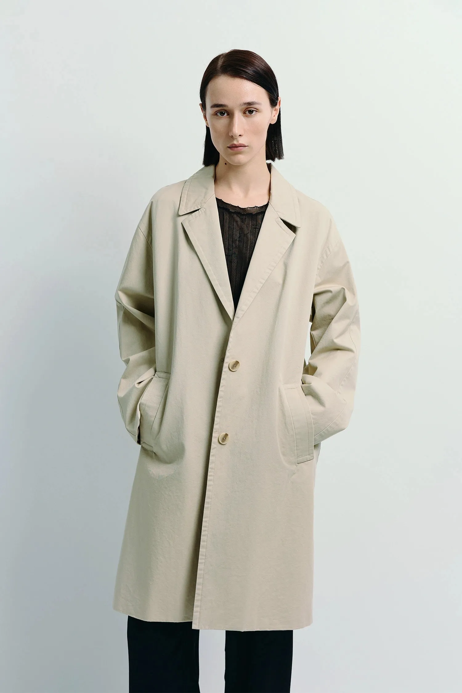 Dune Cotton Twill Coat