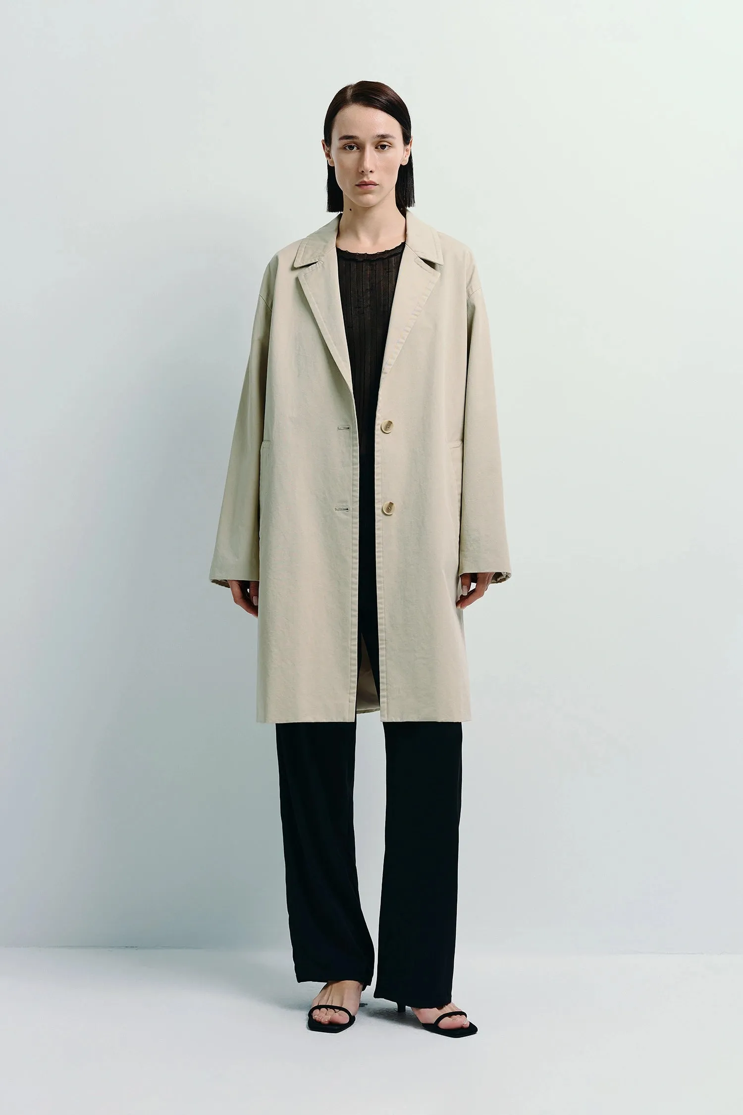 Dune Cotton Twill Coat