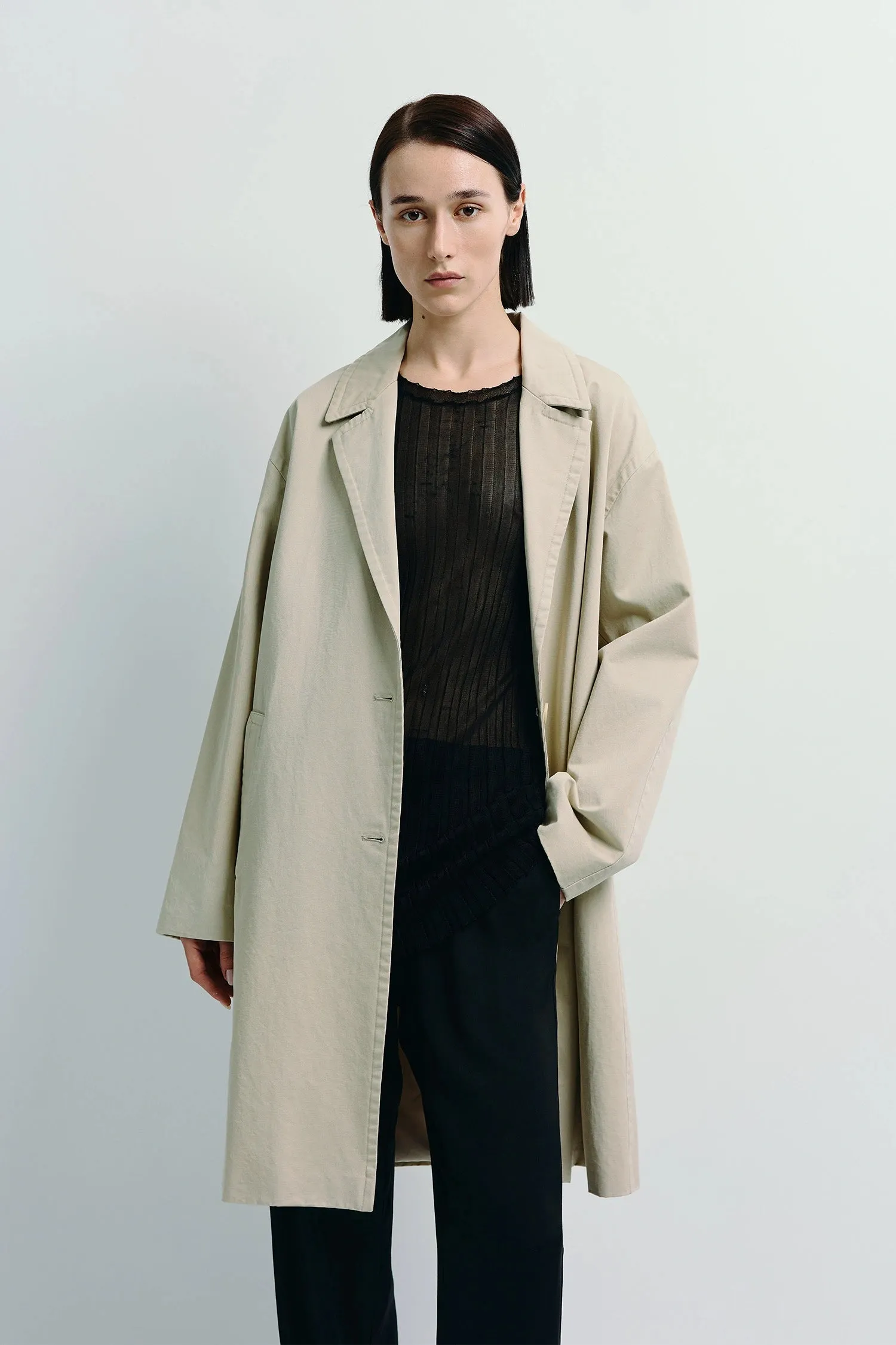 Dune Cotton Twill Coat