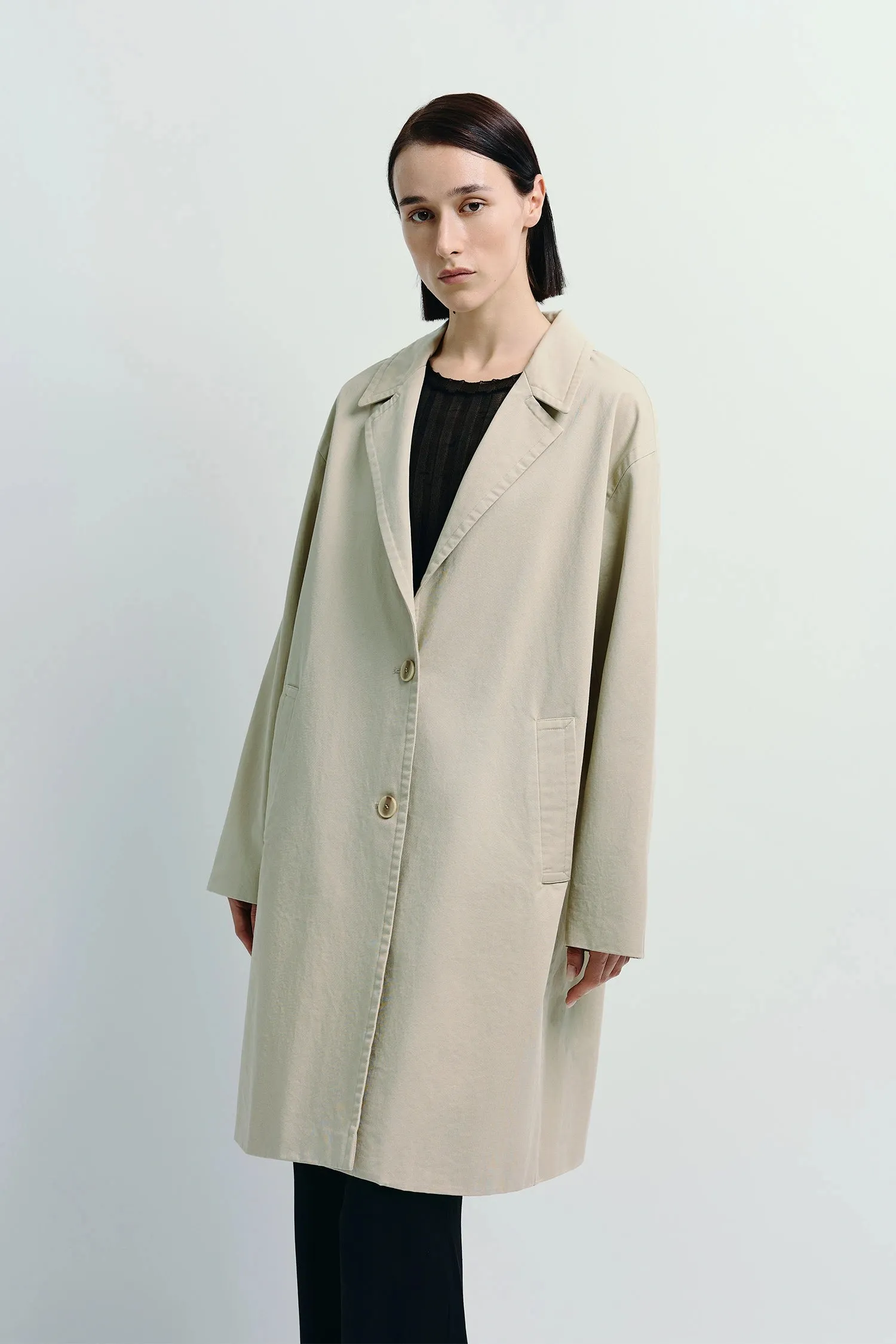 Dune Cotton Twill Coat
