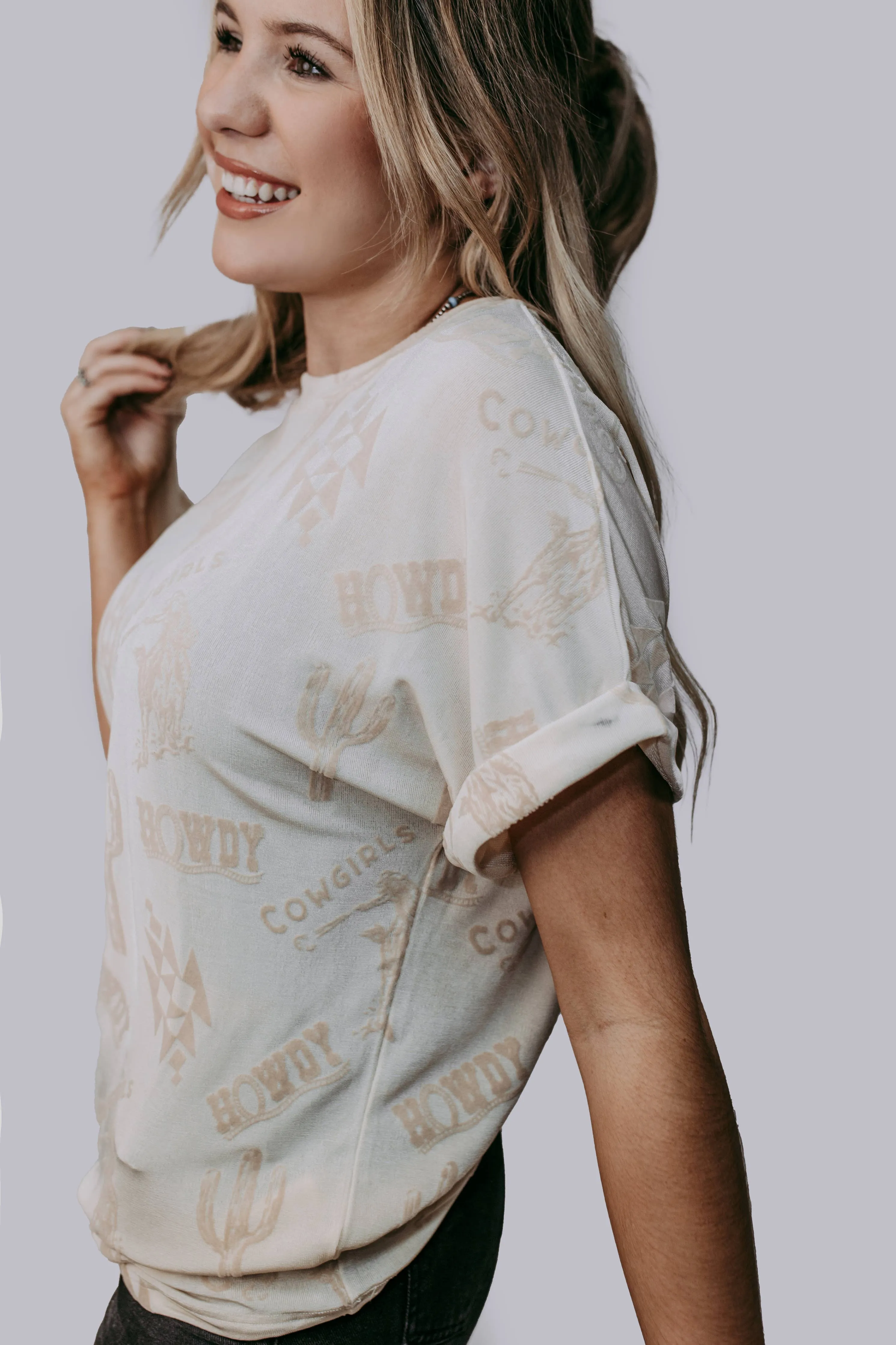 Glam it up Womens Western Loose 3D Fit Top