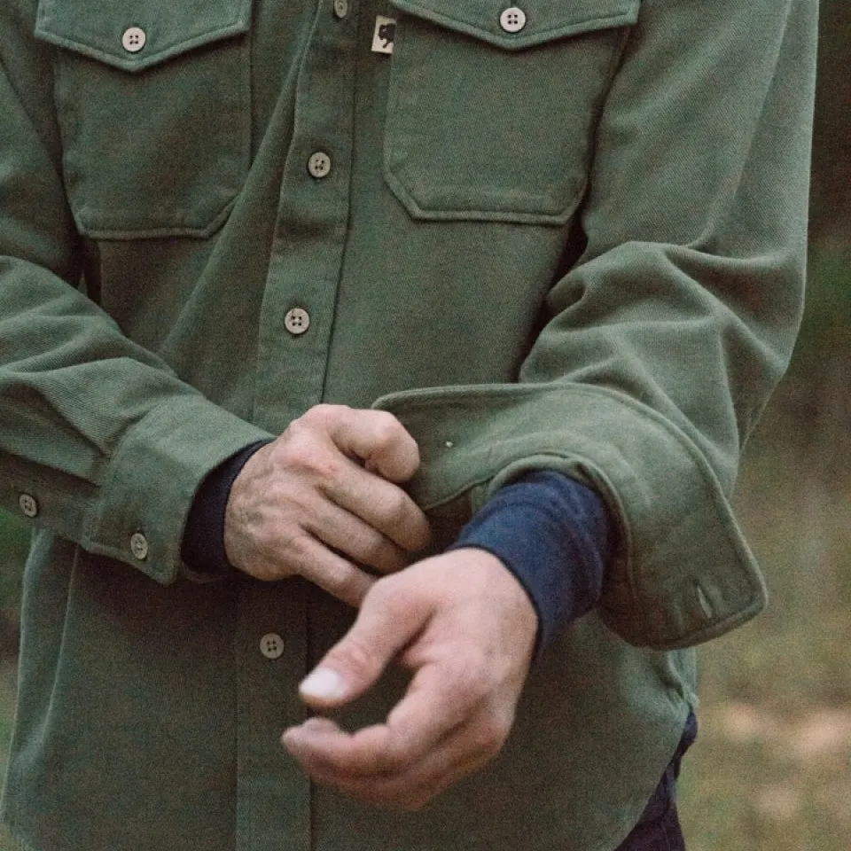Gunner Cotton Twill Shirt Jac | Sage Brush Green
