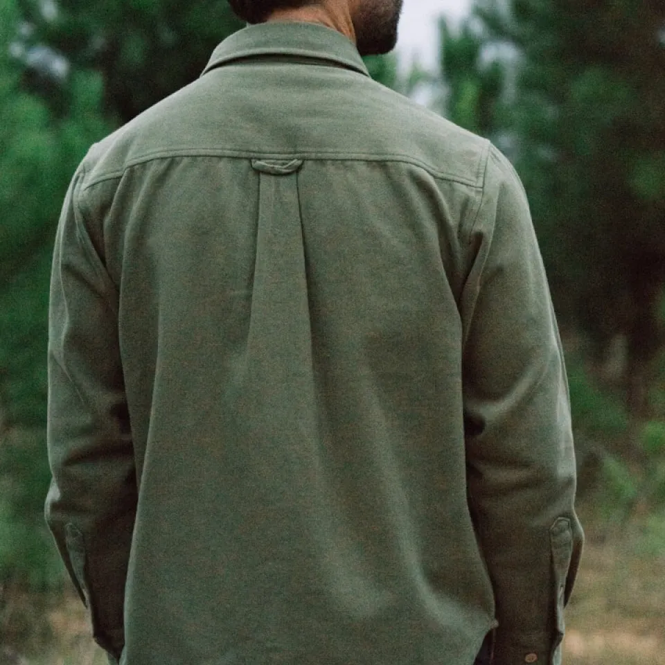 Gunner Cotton Twill Shirt Jac | Sage Brush Green