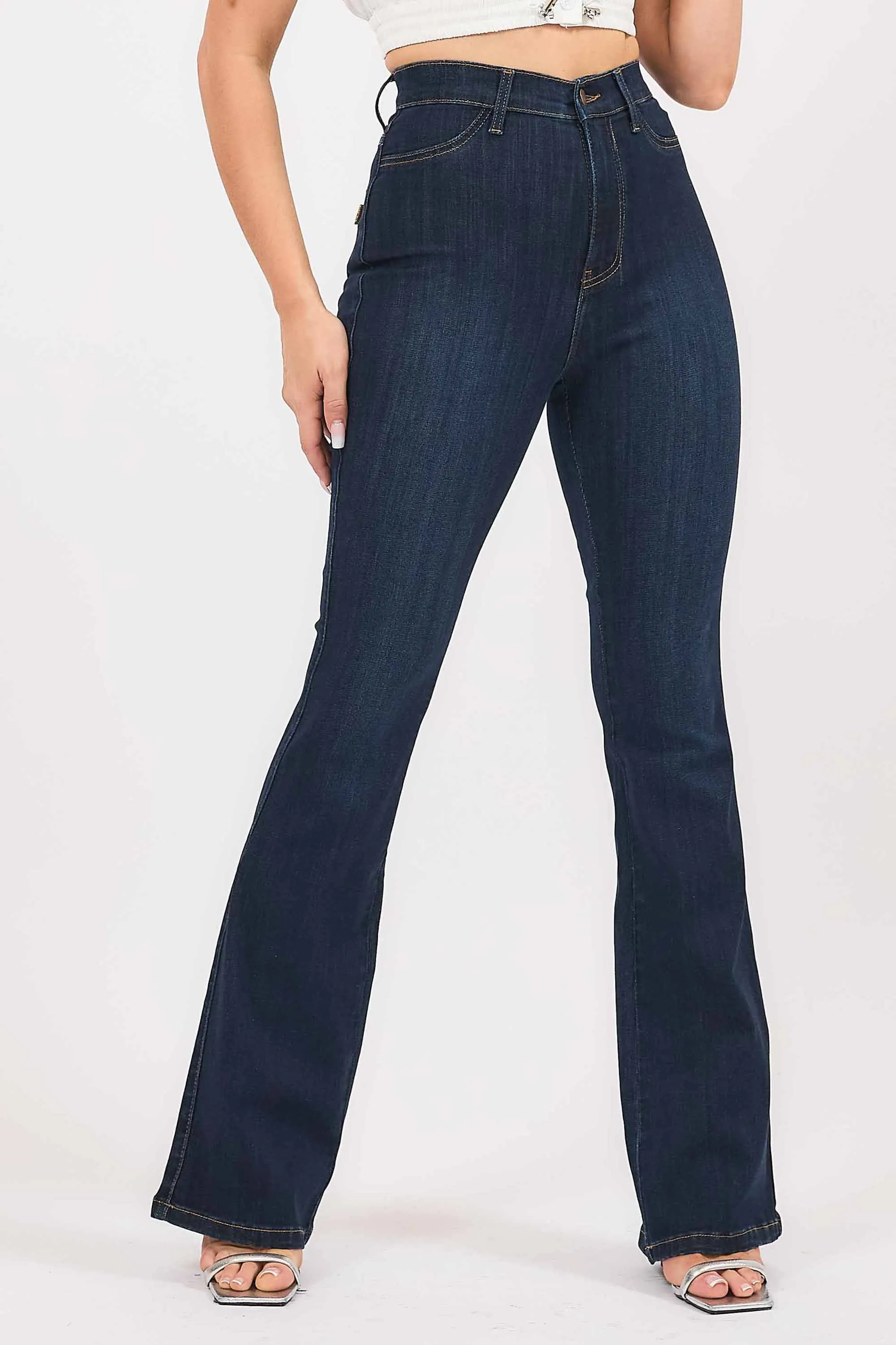 High-Rise Bootcut Jeans