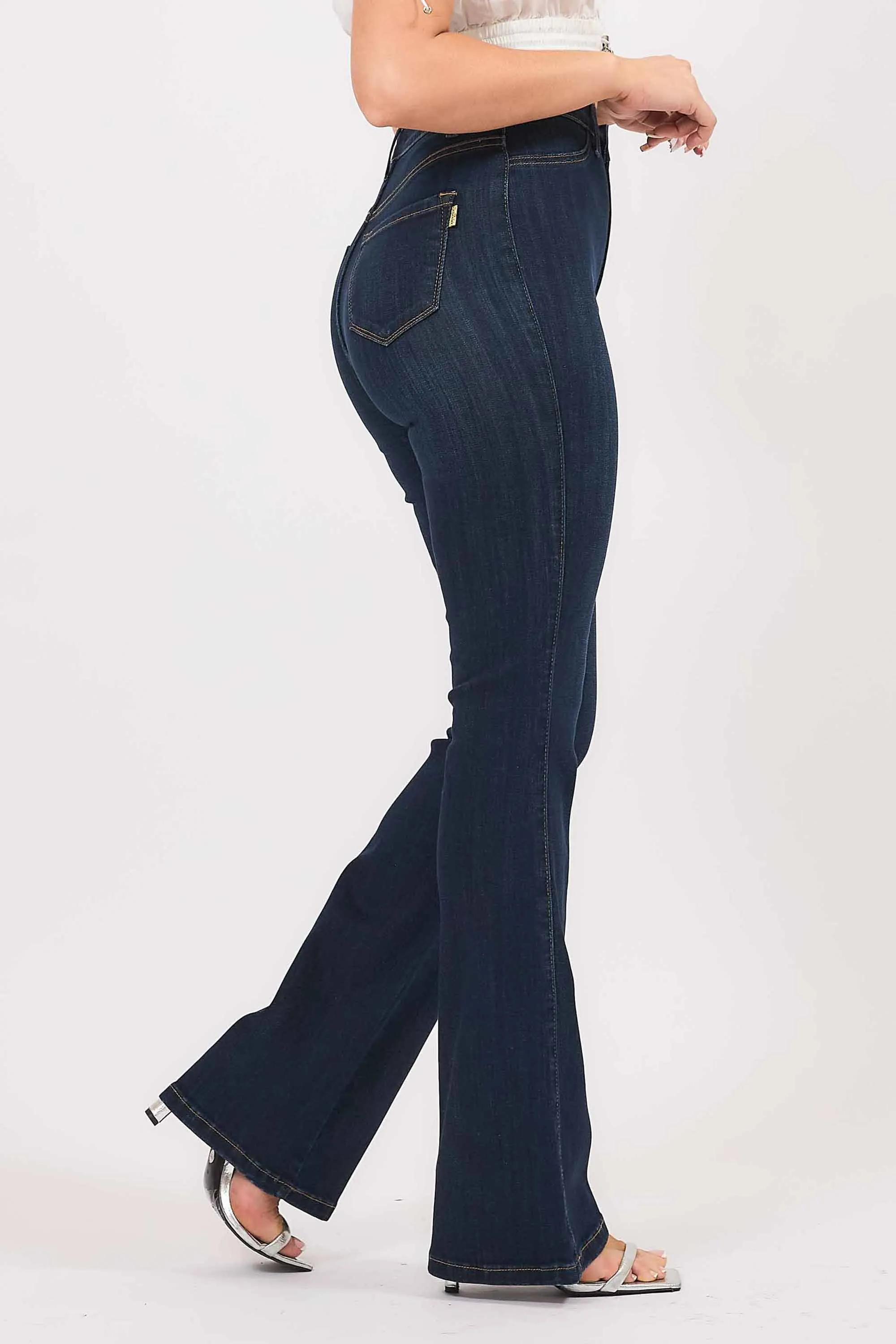 High-Rise Bootcut Jeans