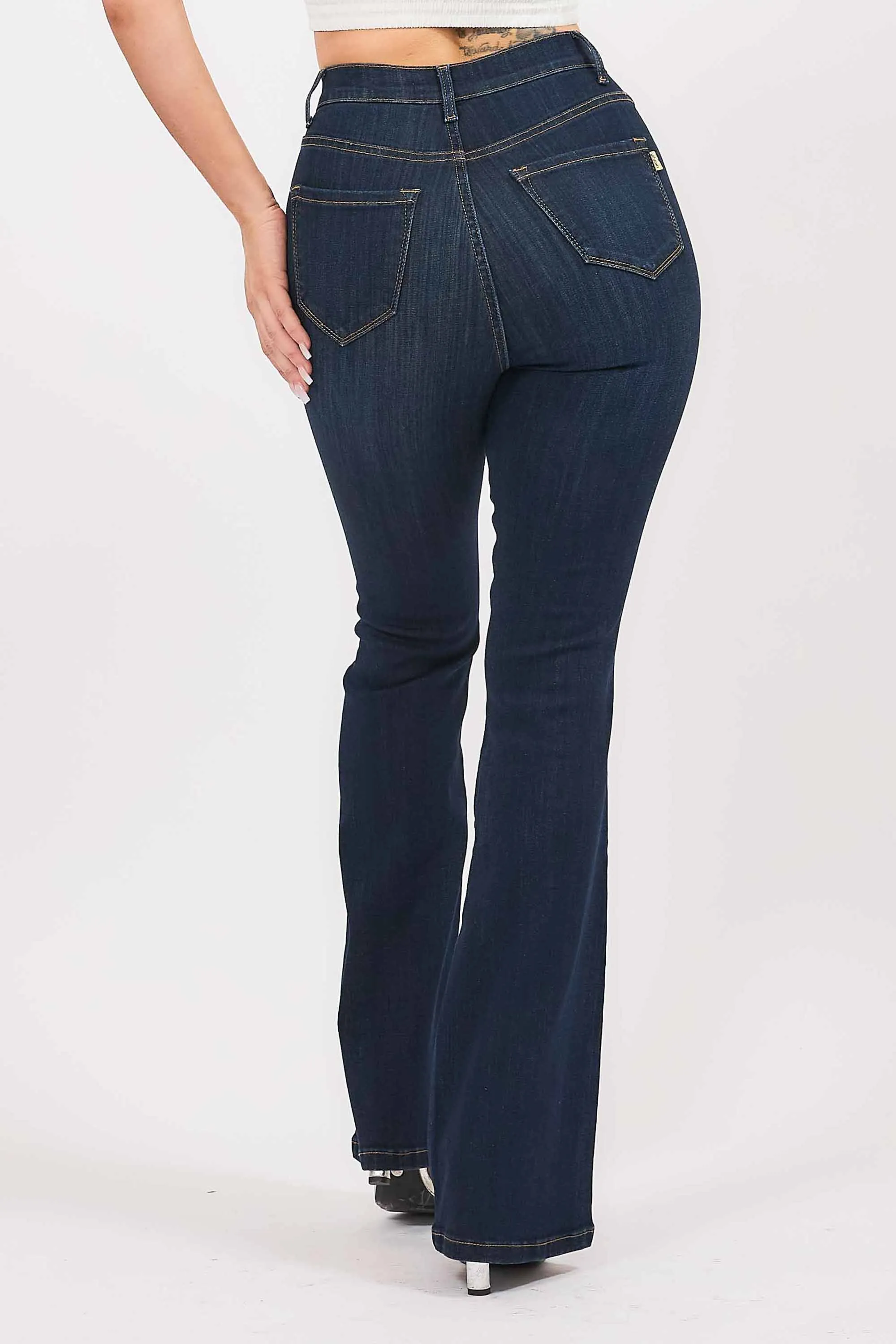 High-Rise Bootcut Jeans