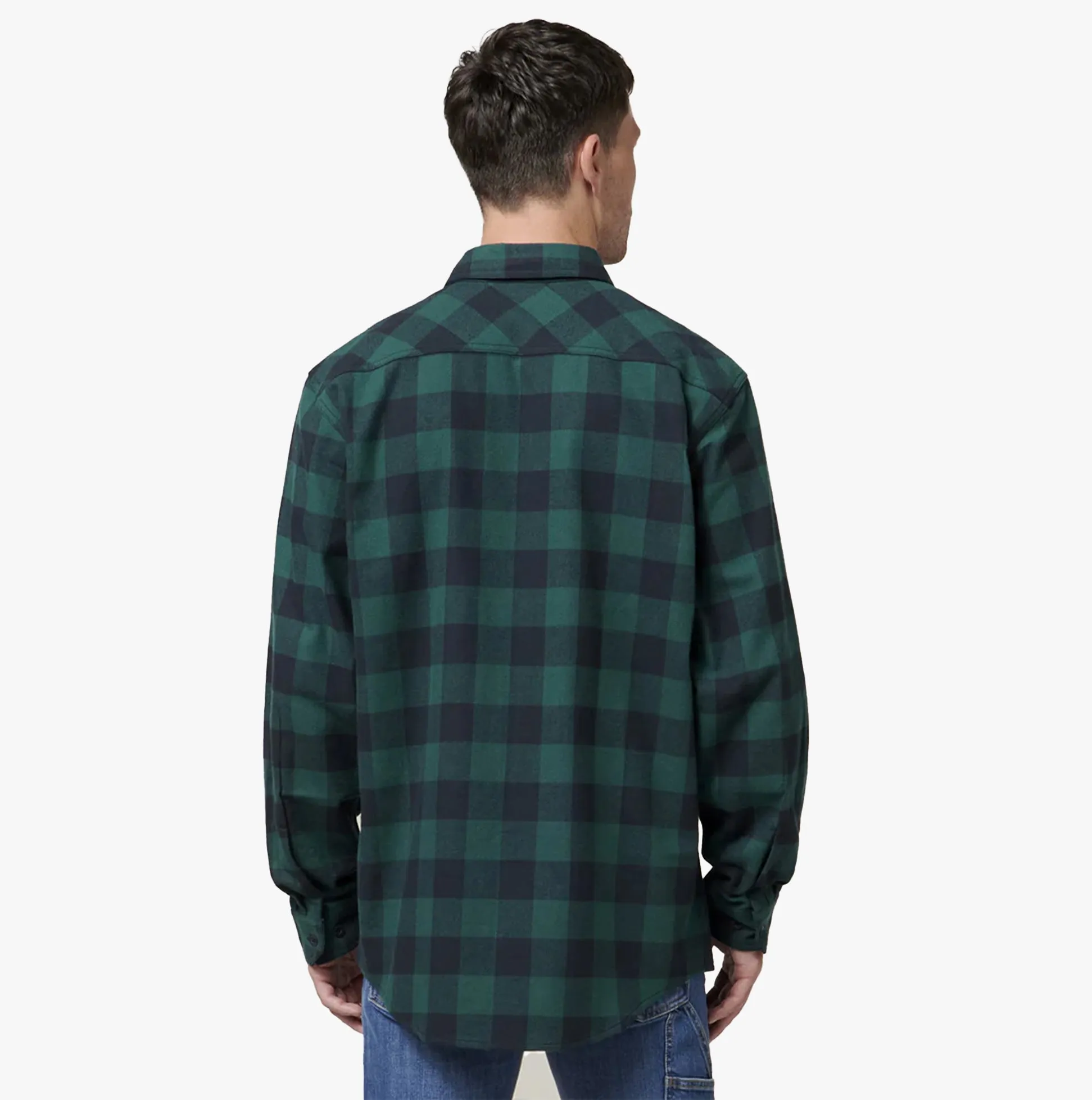 LONG SLEEVE CHECK FLANNEL Mens Shirts Green