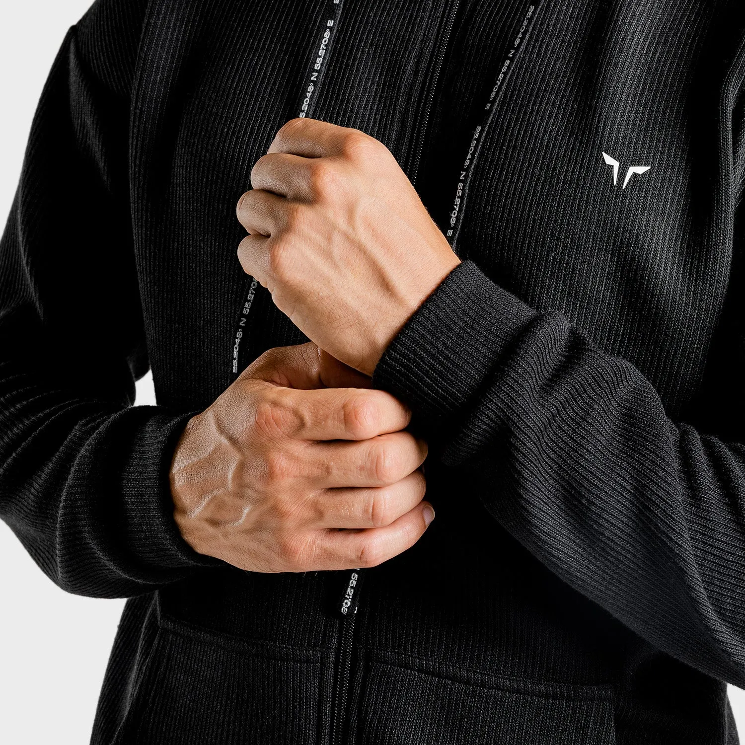 Luxe Zip Up - Onyx