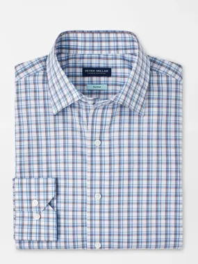 Peter Millar Howgill Cotton Sport Shirt in Brook Blue