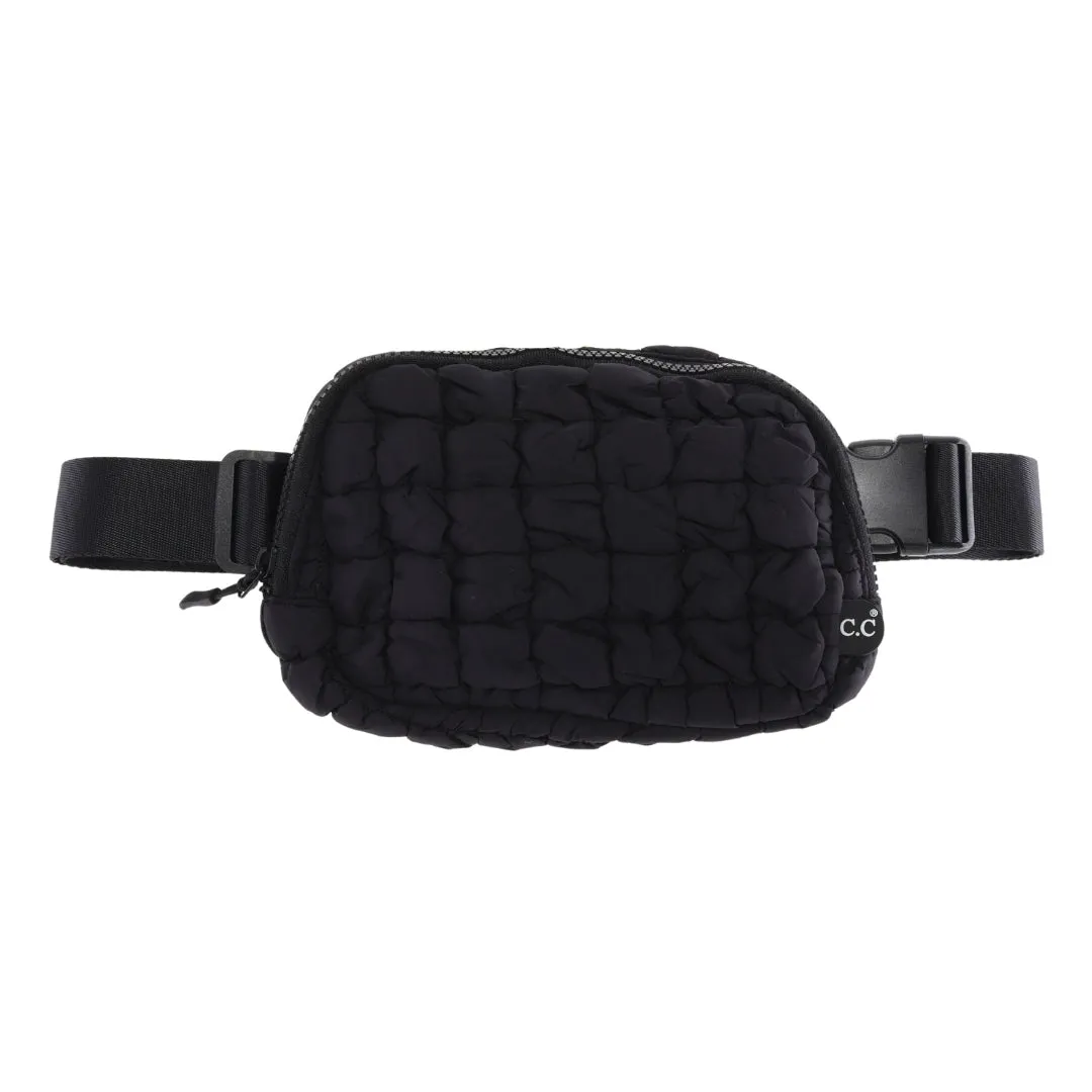 QUILTED PUFFER BELT BAGS