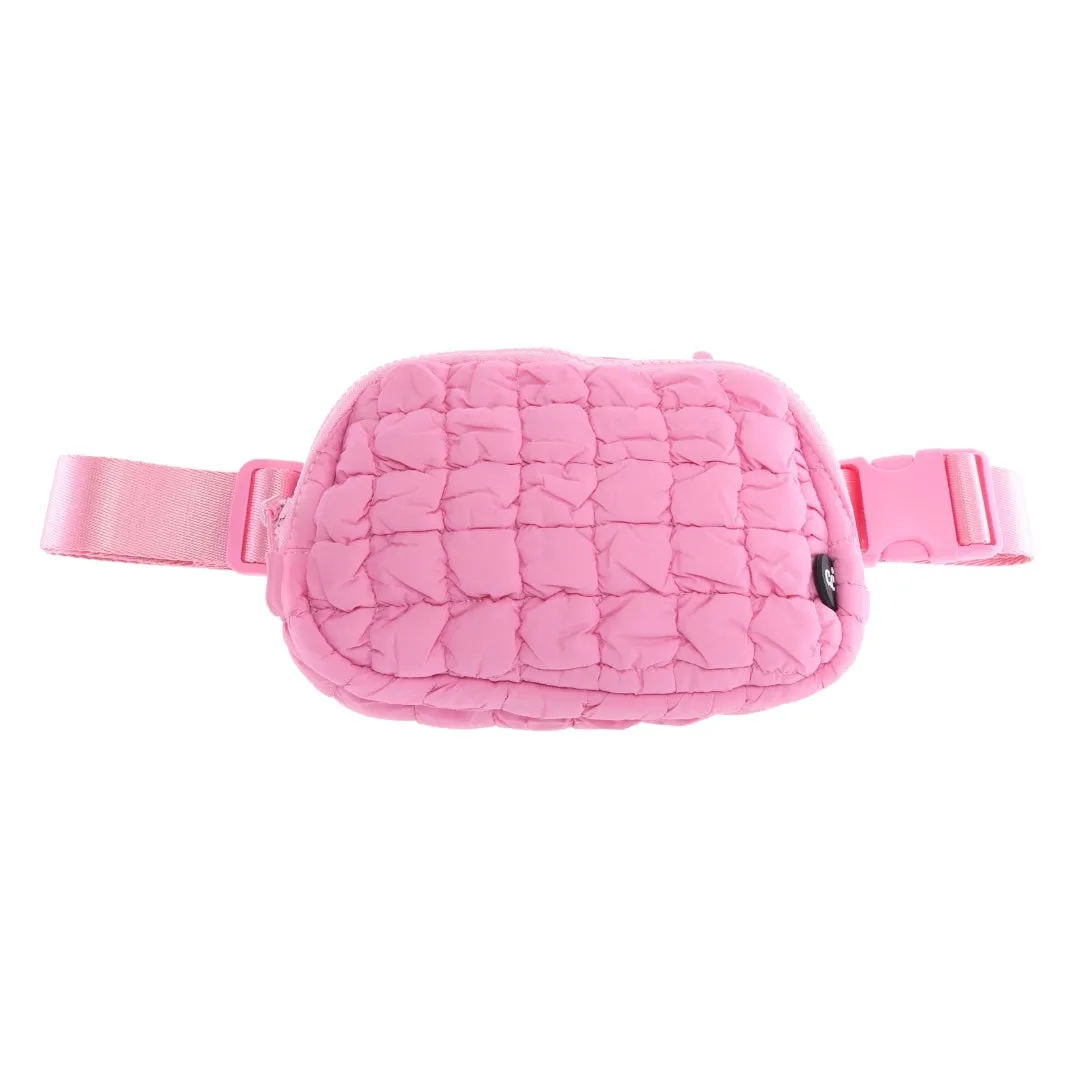 QUILTED PUFFER BELT BAGS