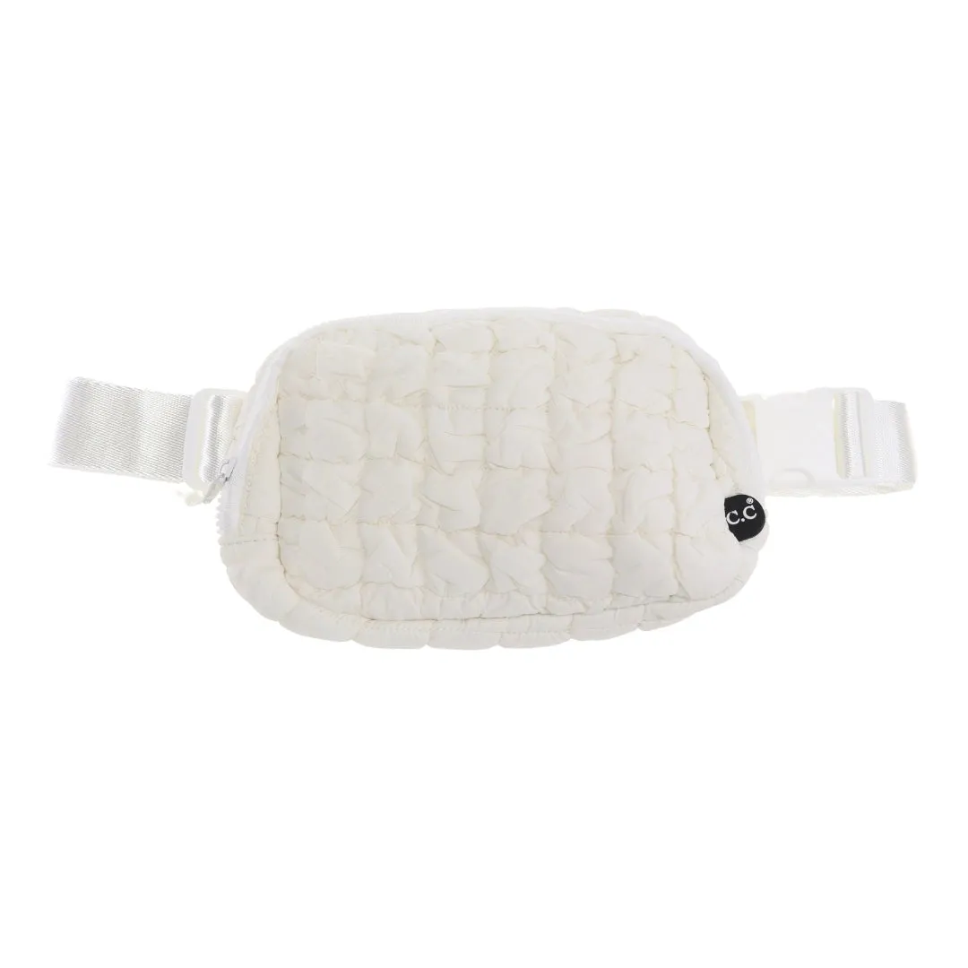 QUILTED PUFFER BELT BAGS