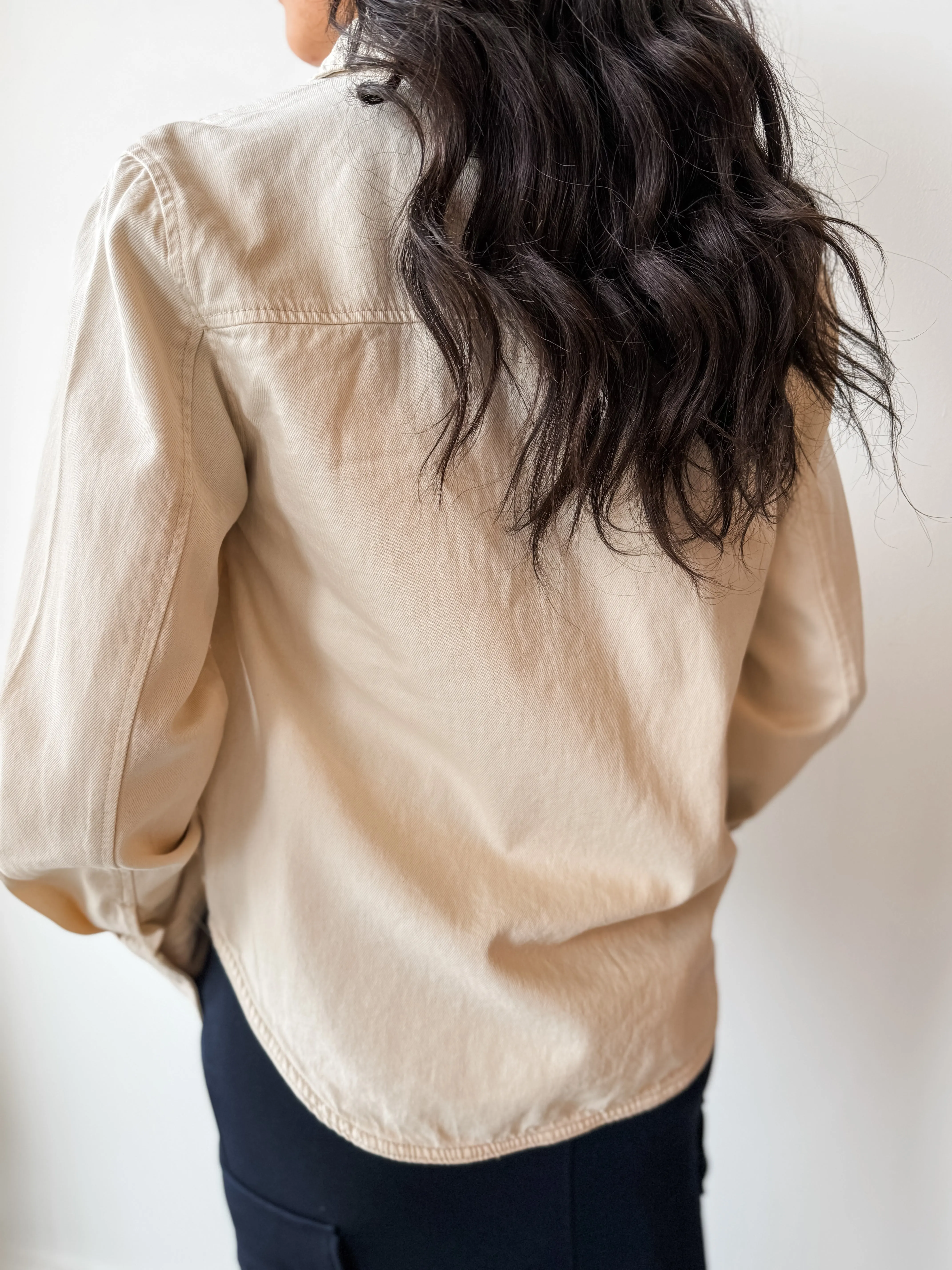 Silla Denim Shirt - Cream