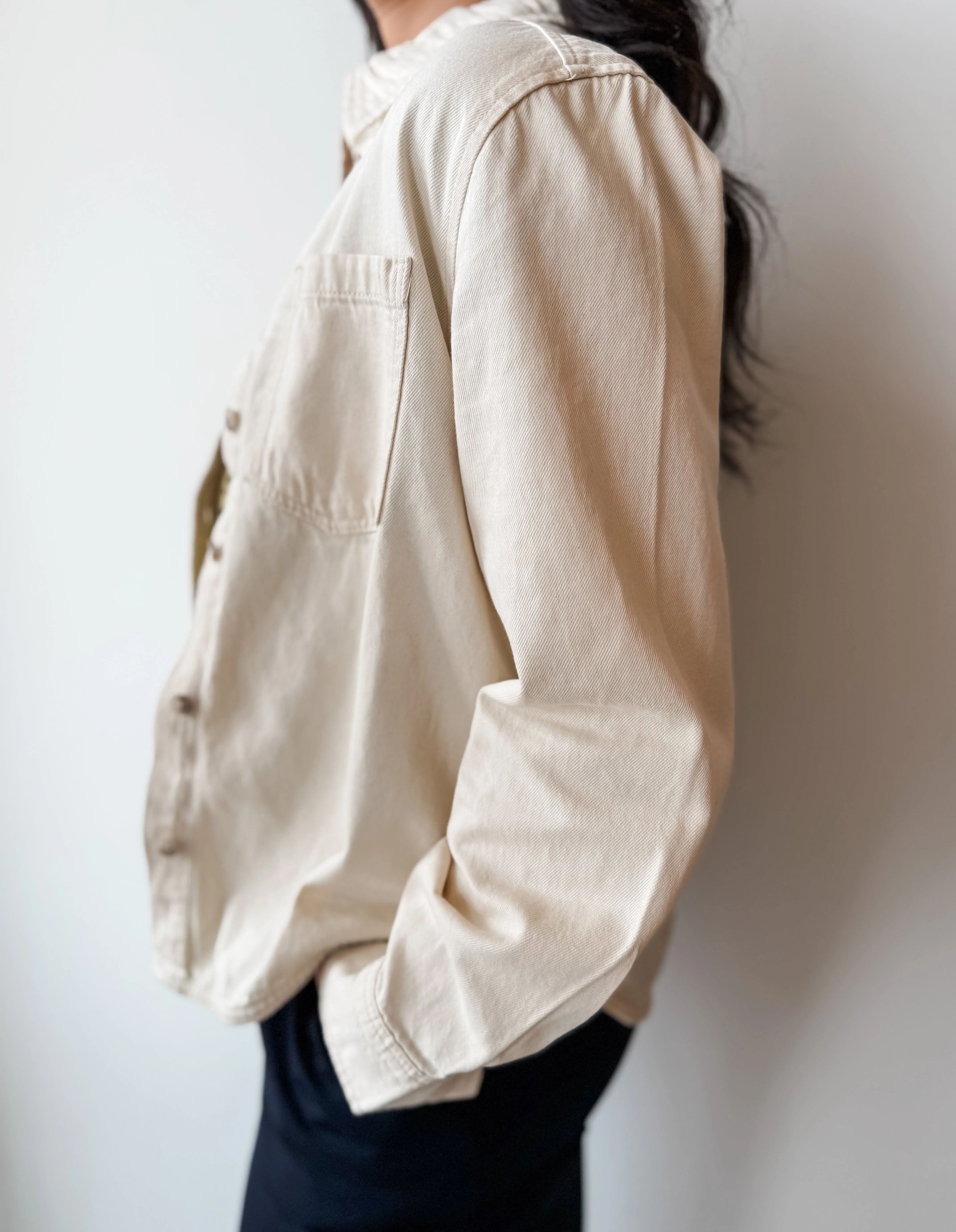 Silla Denim Shirt - Cream