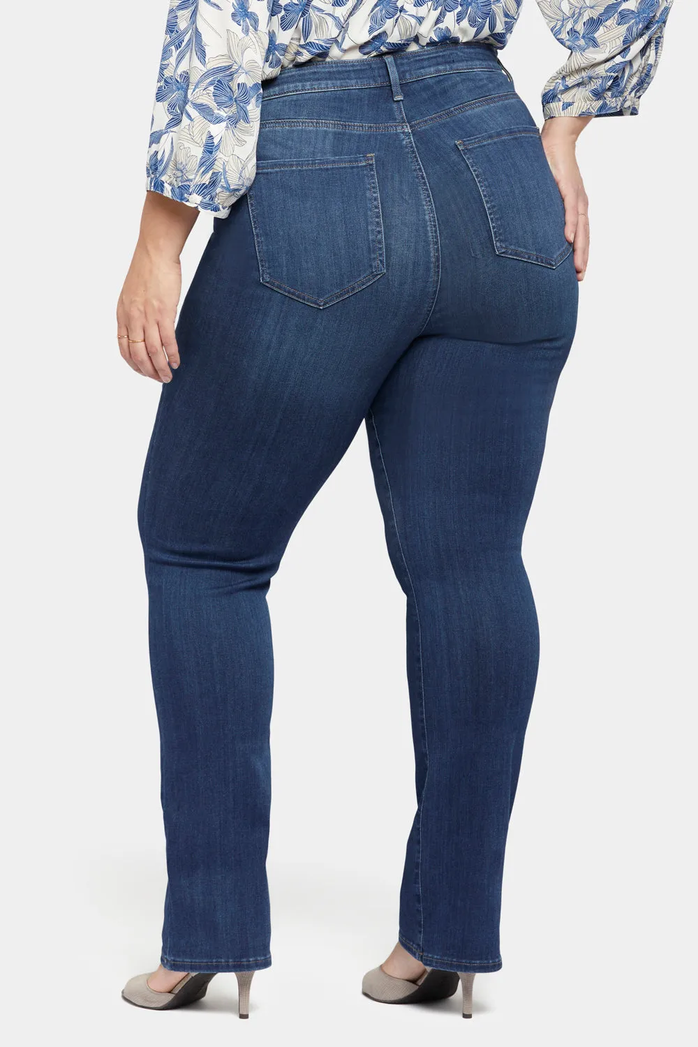 Slim Bootcut Jeans In Plus Size - Blue Moon
