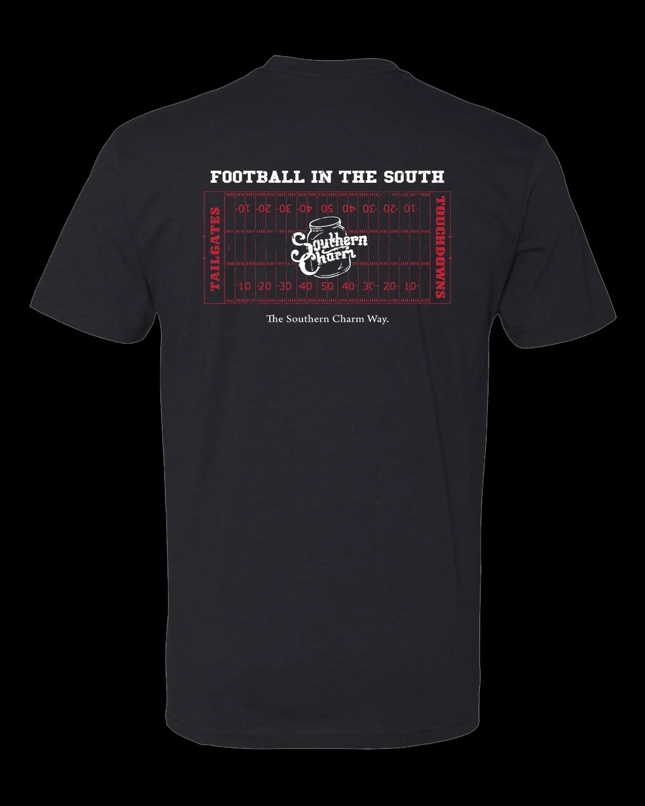 Southern Charm "Football" Short Sleeve T-shirt - Multiple Colors
