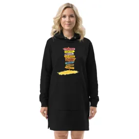 Travel Diaries Women's Hoodie Dress