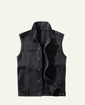 Washed Out Denim Vest