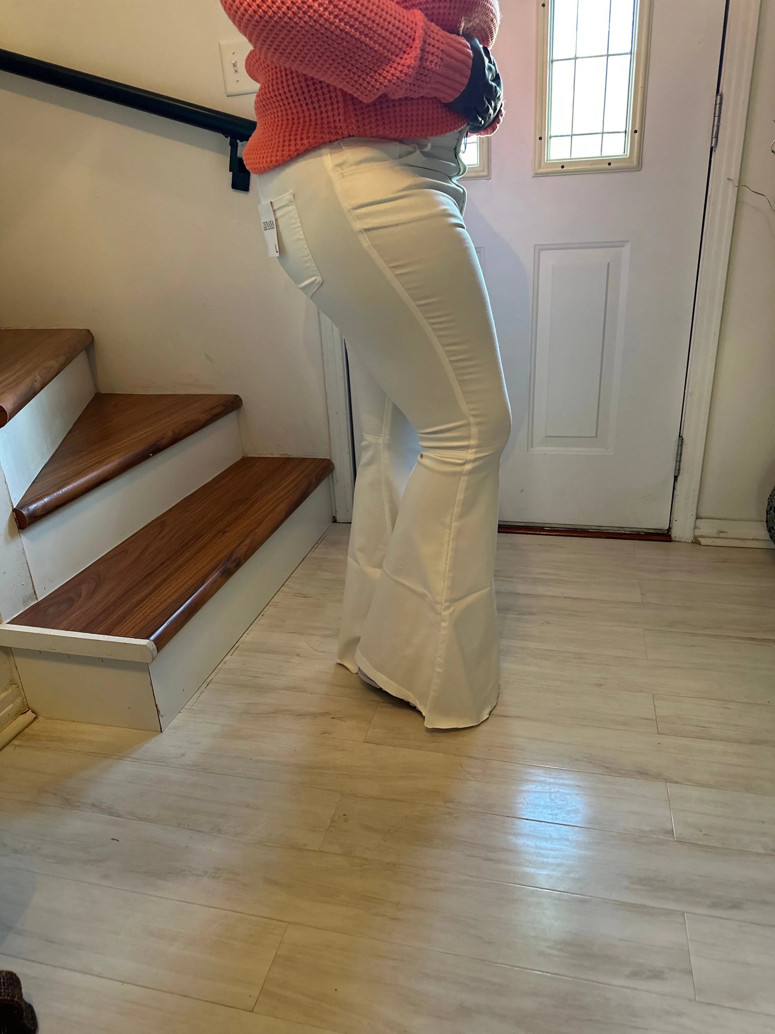 White Flare Jeans