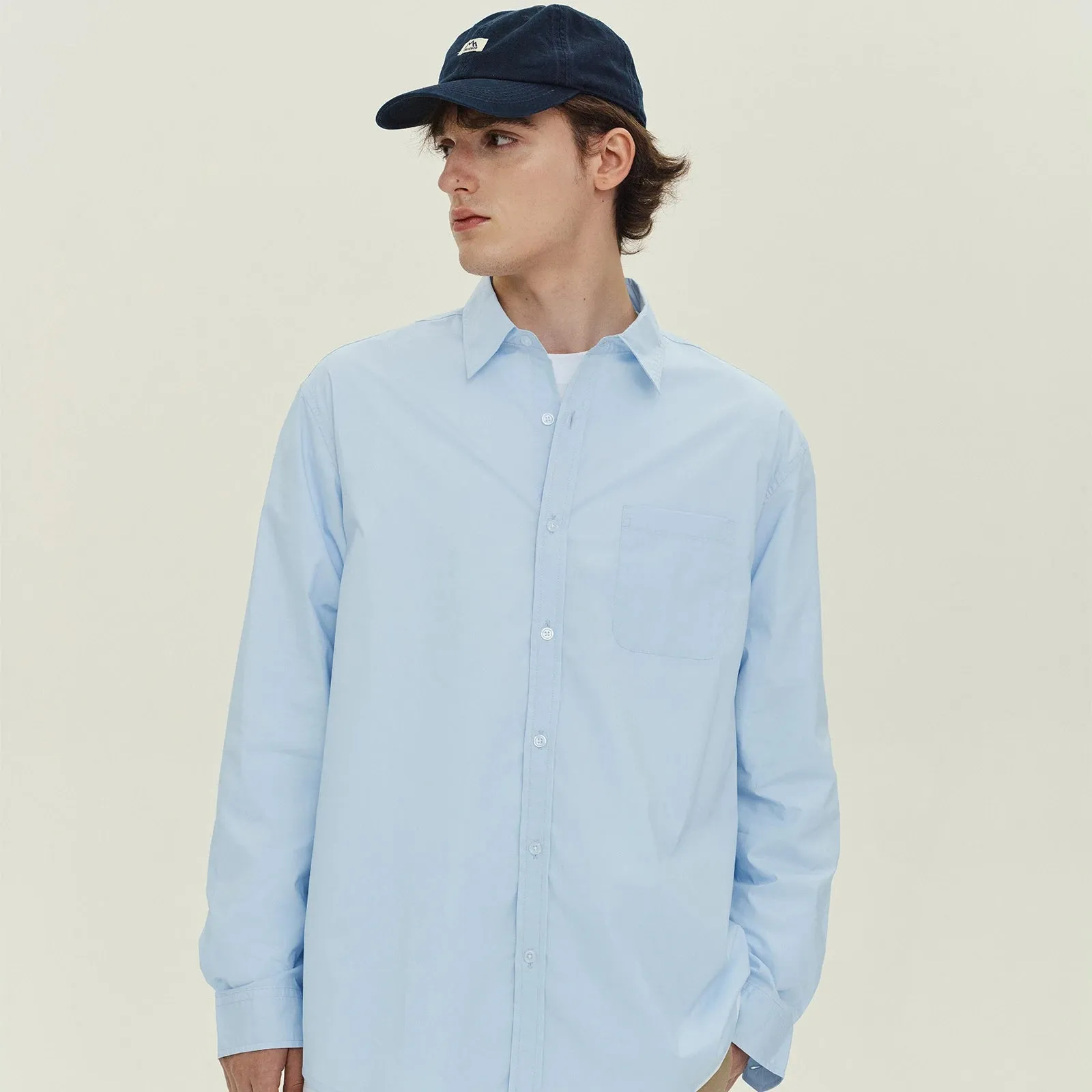 Wiaofellas  -  New Stacked Japan fashion Simple Ciboy Long sleeve Shirts Men's Spring and Autumn Casual Loose Outerwear Fashion