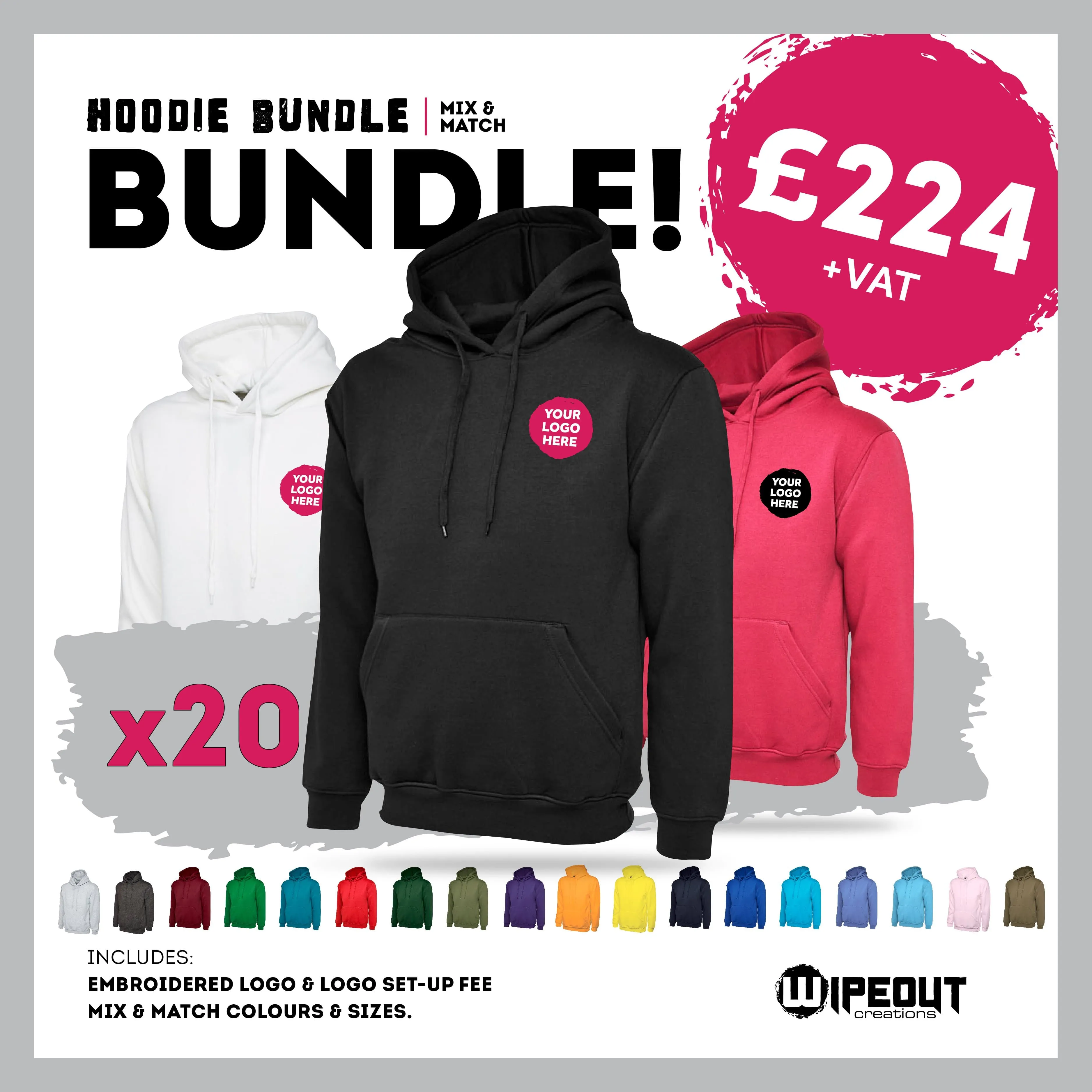 Workwear Hoodies x20 Bundle